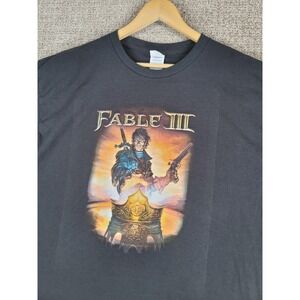 Fable III T Shirt Mens XL Black Xbox 360 Video Game Promo Tee‎